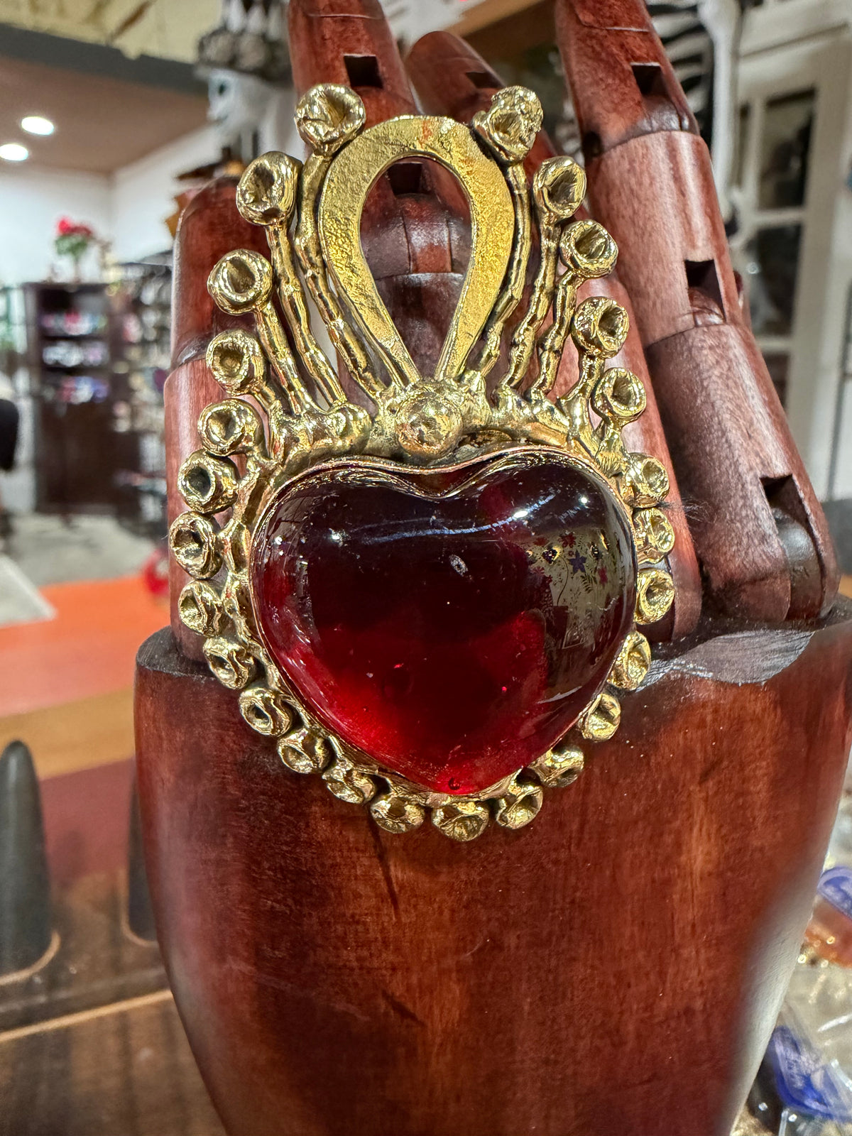 New Arrival- Sunburst Sacred Heart Rings