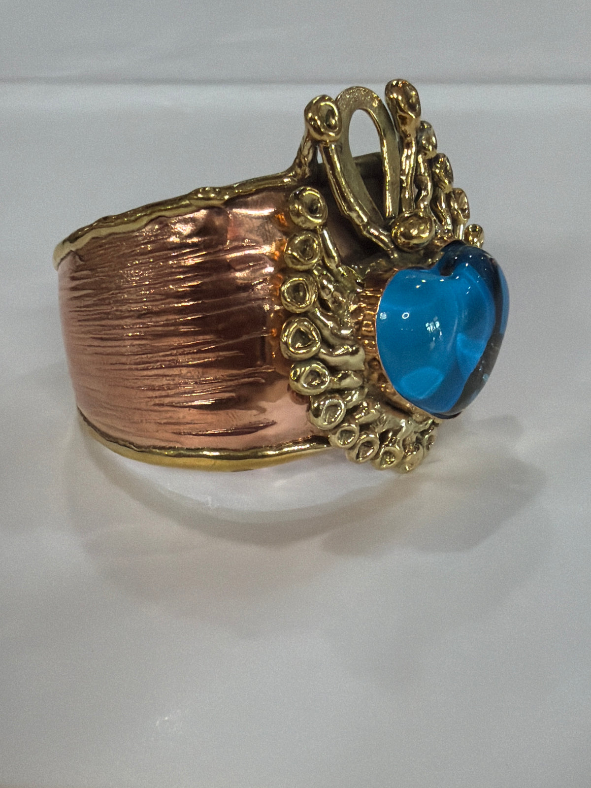 New Blue Sacred Heart Cuff and Ring Collection