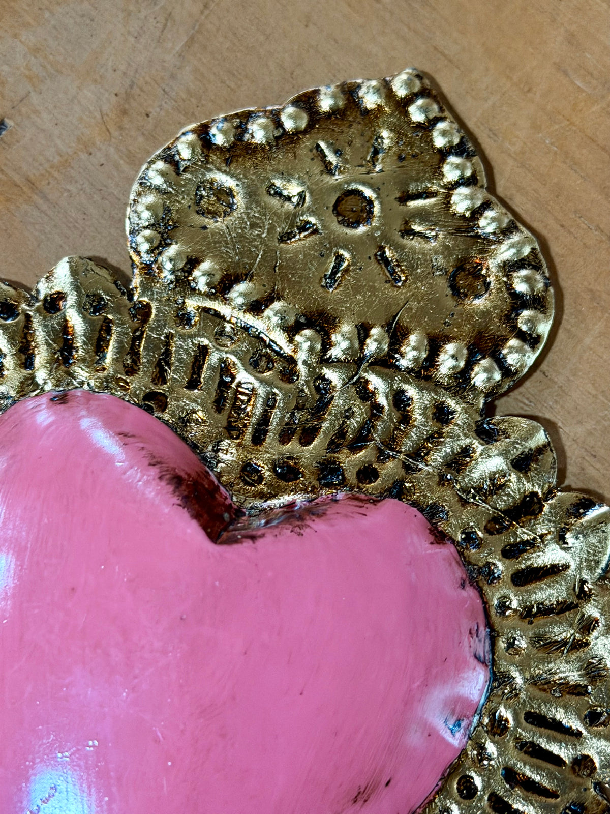 Silver leaf Glaze heart