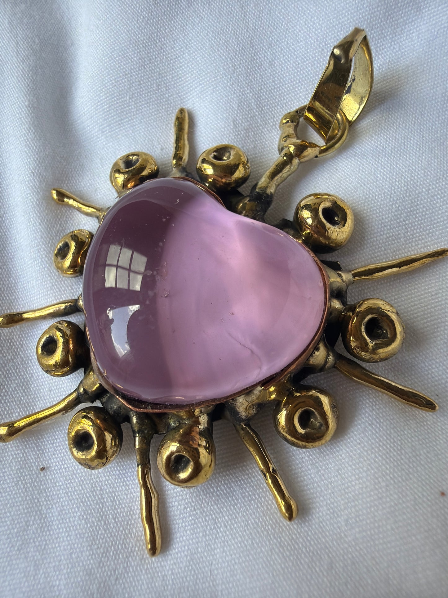 Sunburst Sacred Heart Pendent Only - Handmade