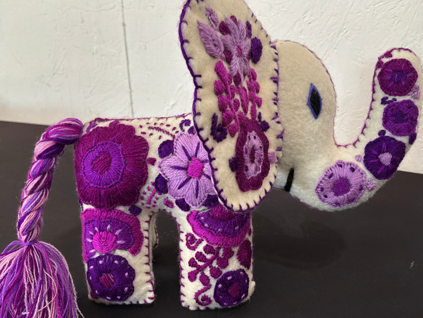 Embroidery Elephant Plushie