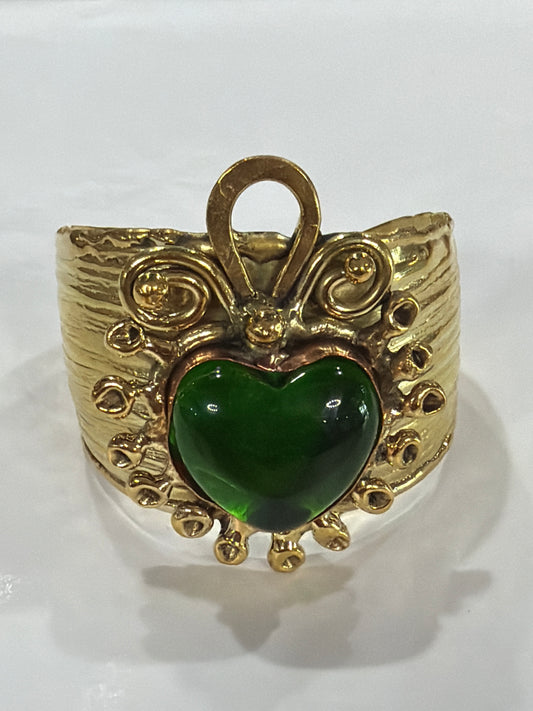 New Green Sacred Heart Jewelry