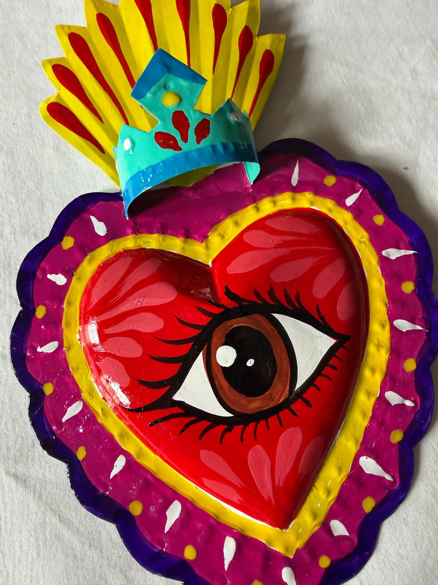 Ojo Colorful Sacred Hearts - Wall Decor