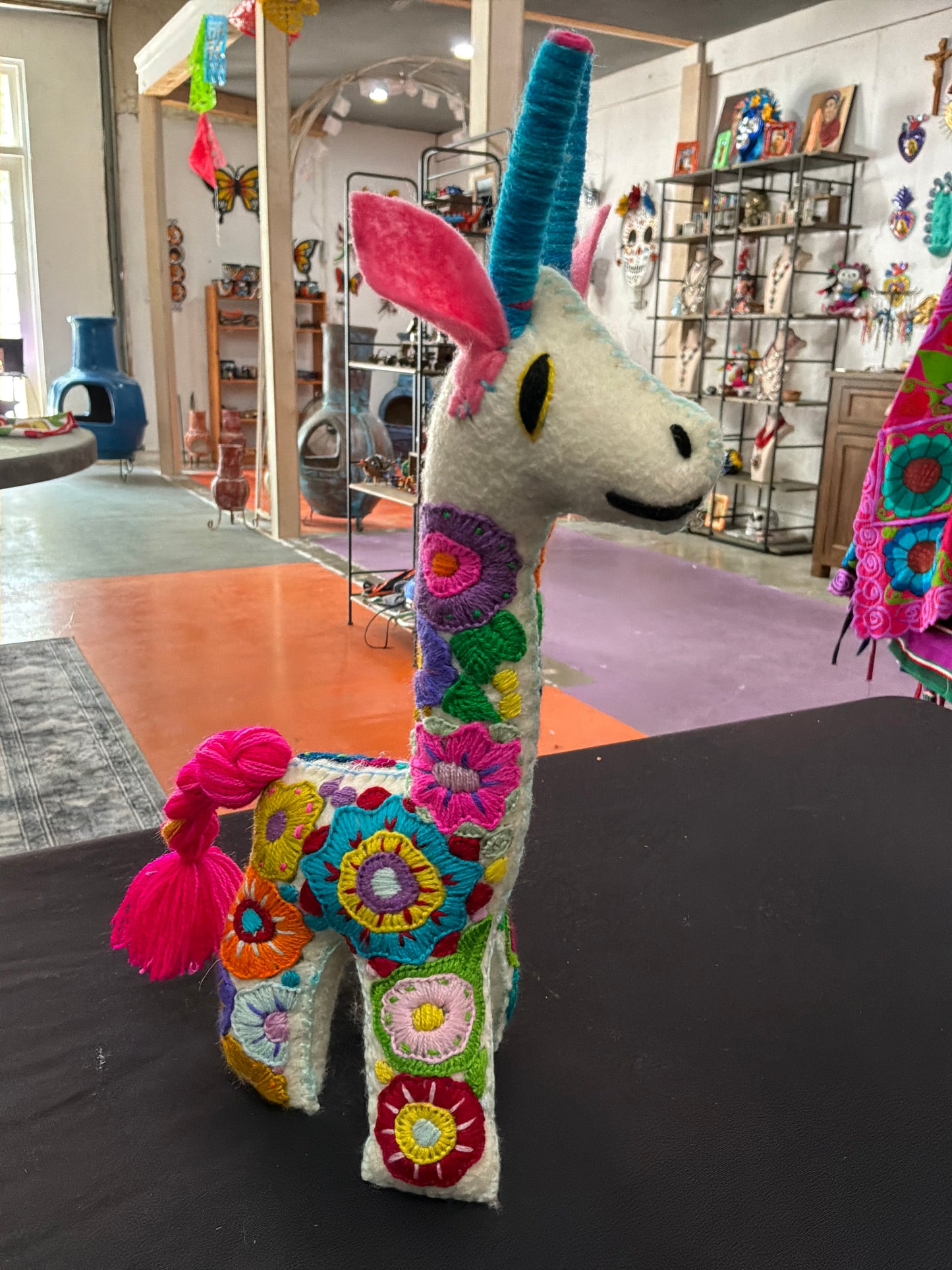 Embroidered Giraffe Plushie