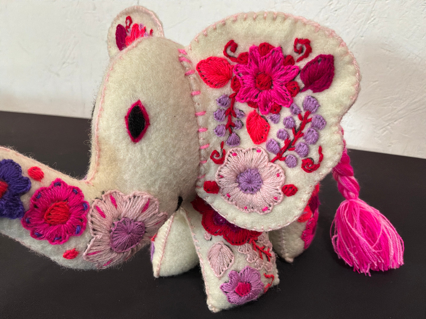Embroidery Elephant Plushie