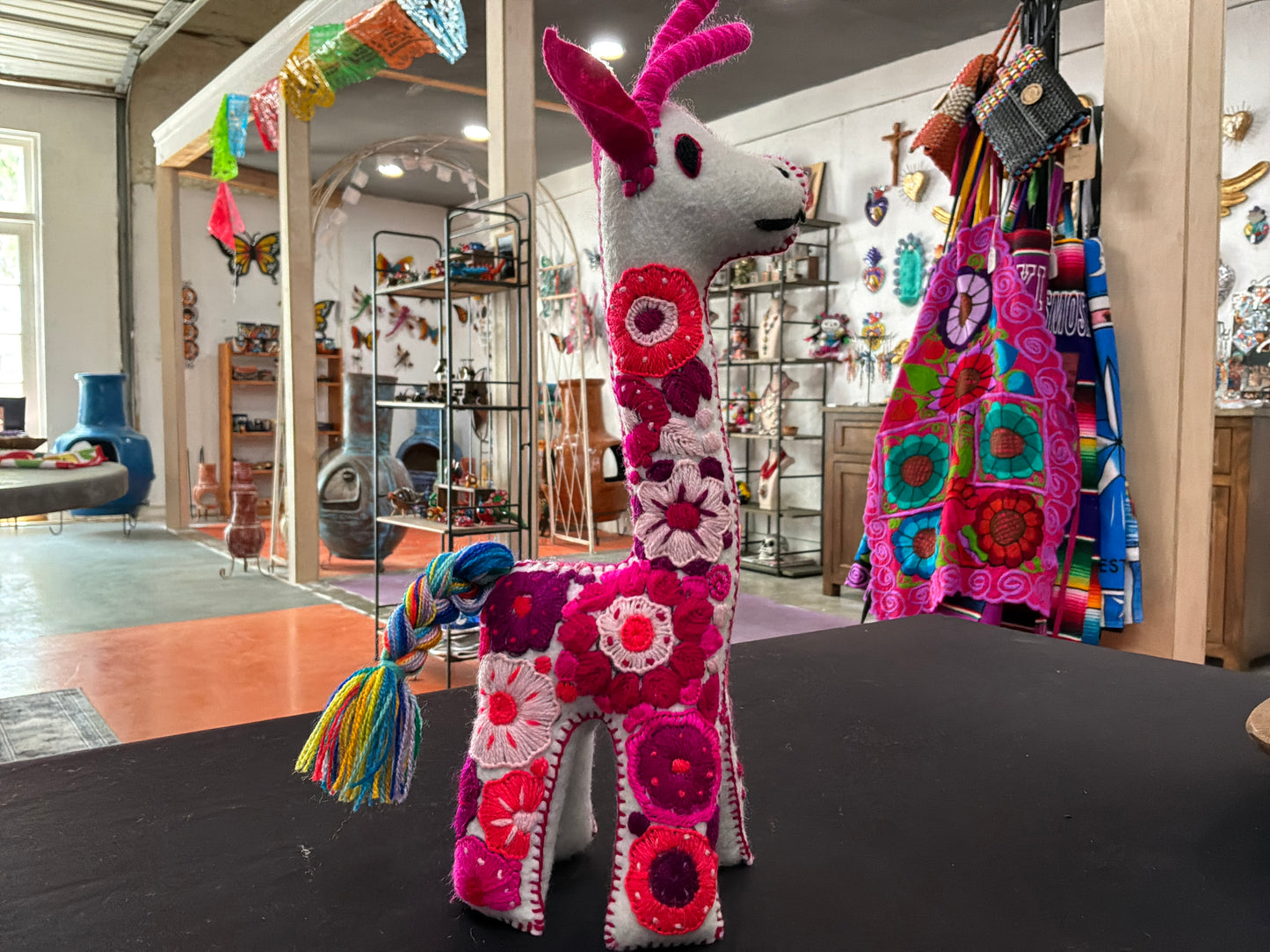 Embroidered Giraffe Plushie