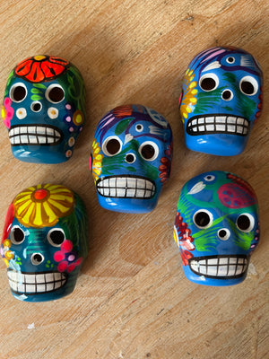 Mini Ceramic Calavera Skulls