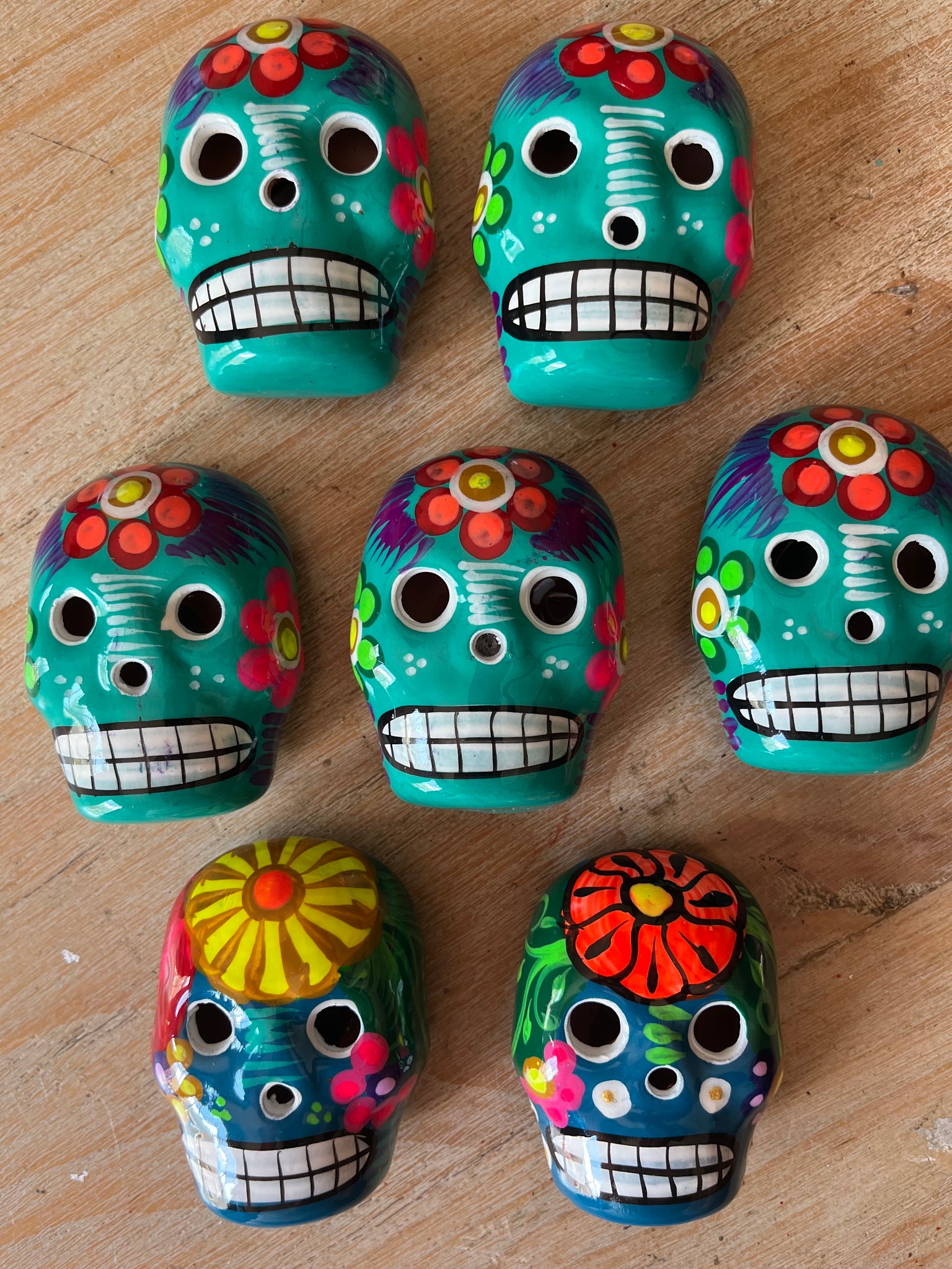 Calavera Ceramic Magnet Skulls