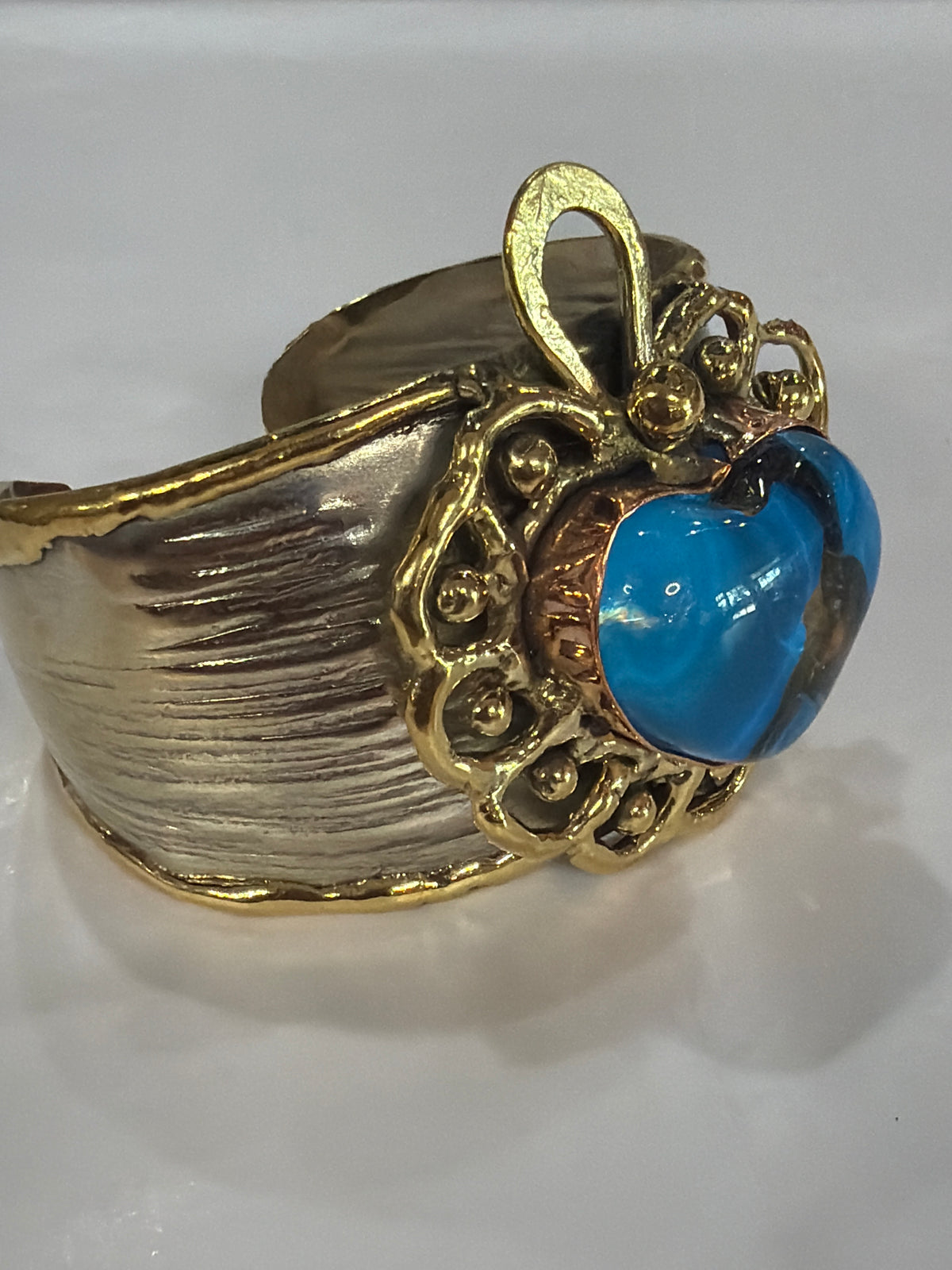 New Blue Sacred Heart Cuff and Ring Collection