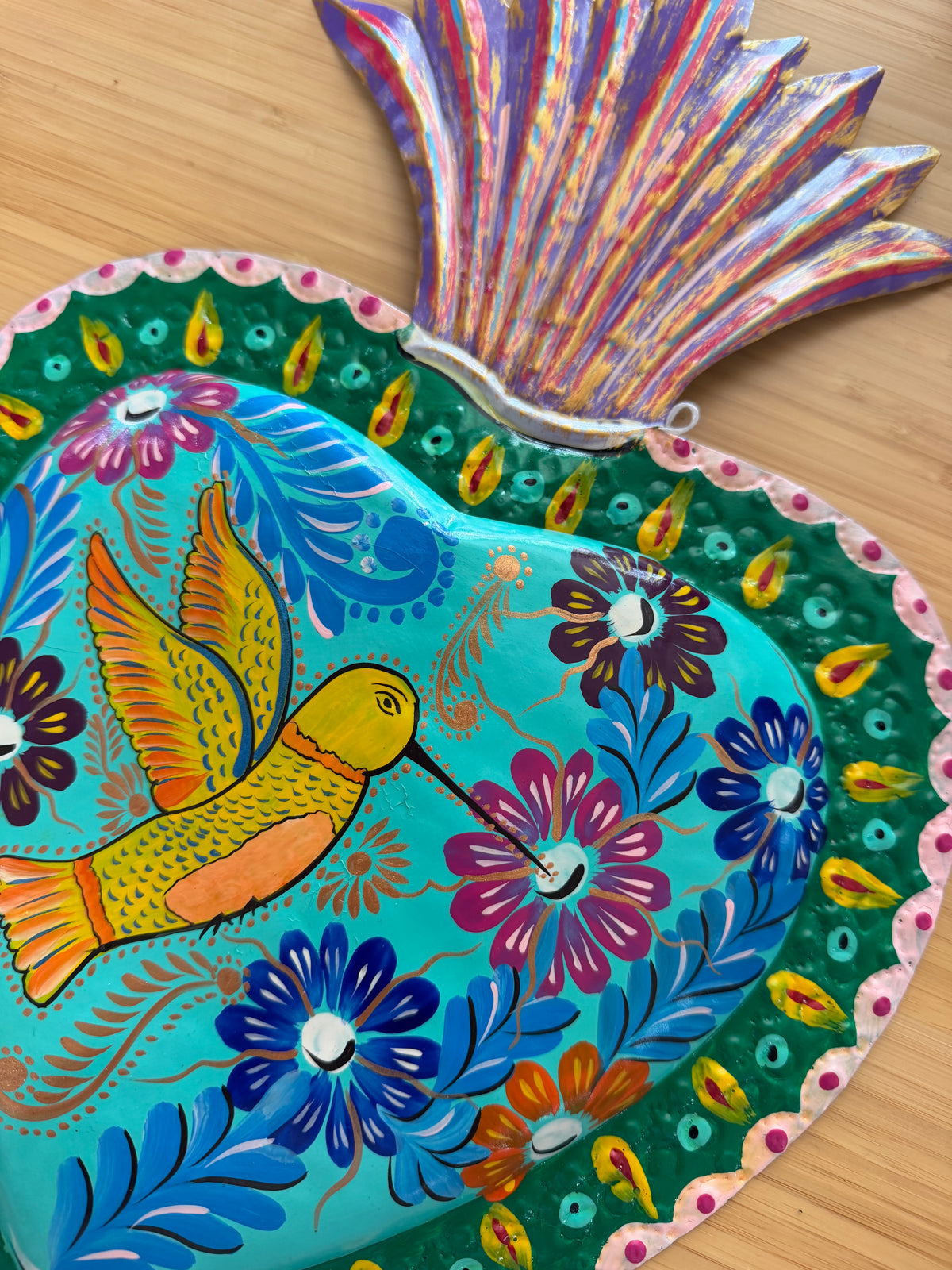 Corazón Hand Painted Mediano
