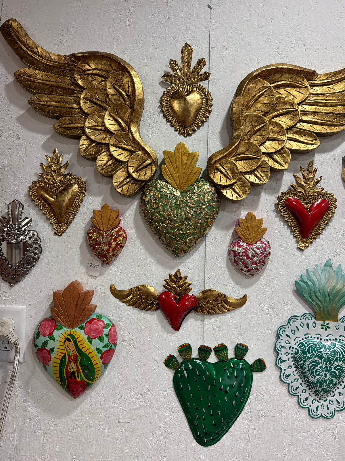 Silver leaf Glaze heart