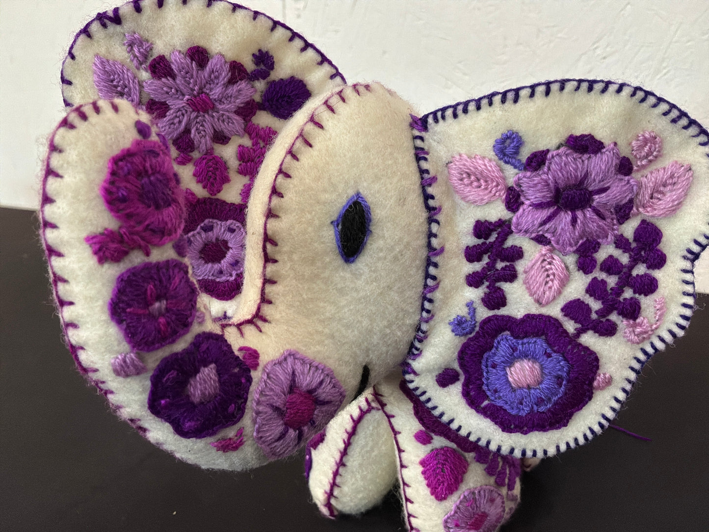 Embroidery Elephant Plushie
