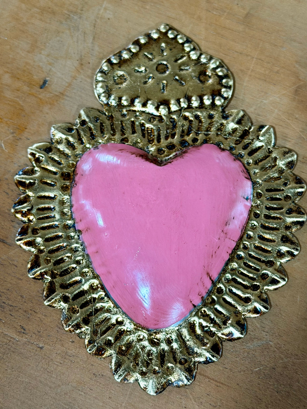 Silver leaf Glaze heart
