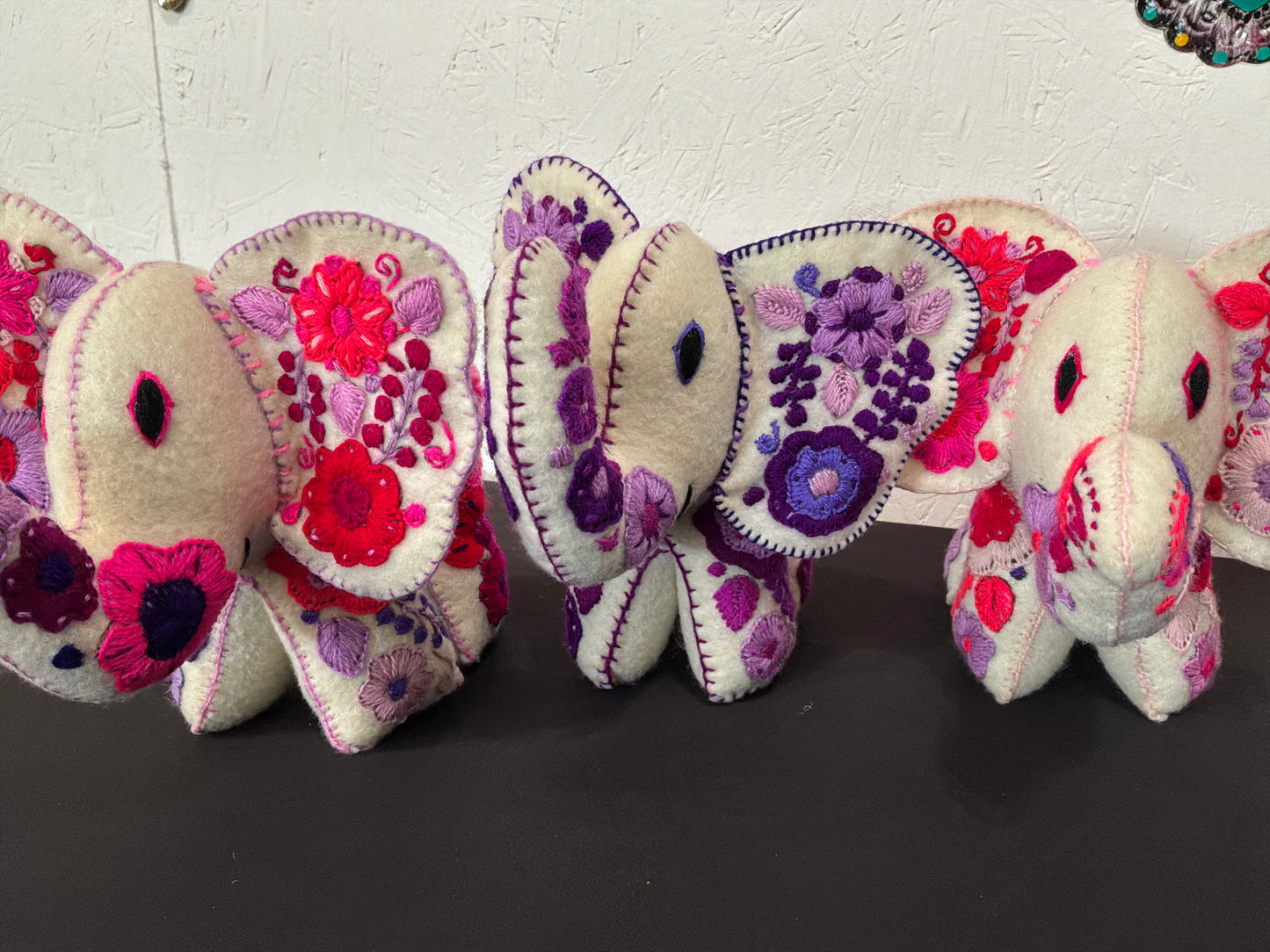 Embroidery Elephant Plushie
