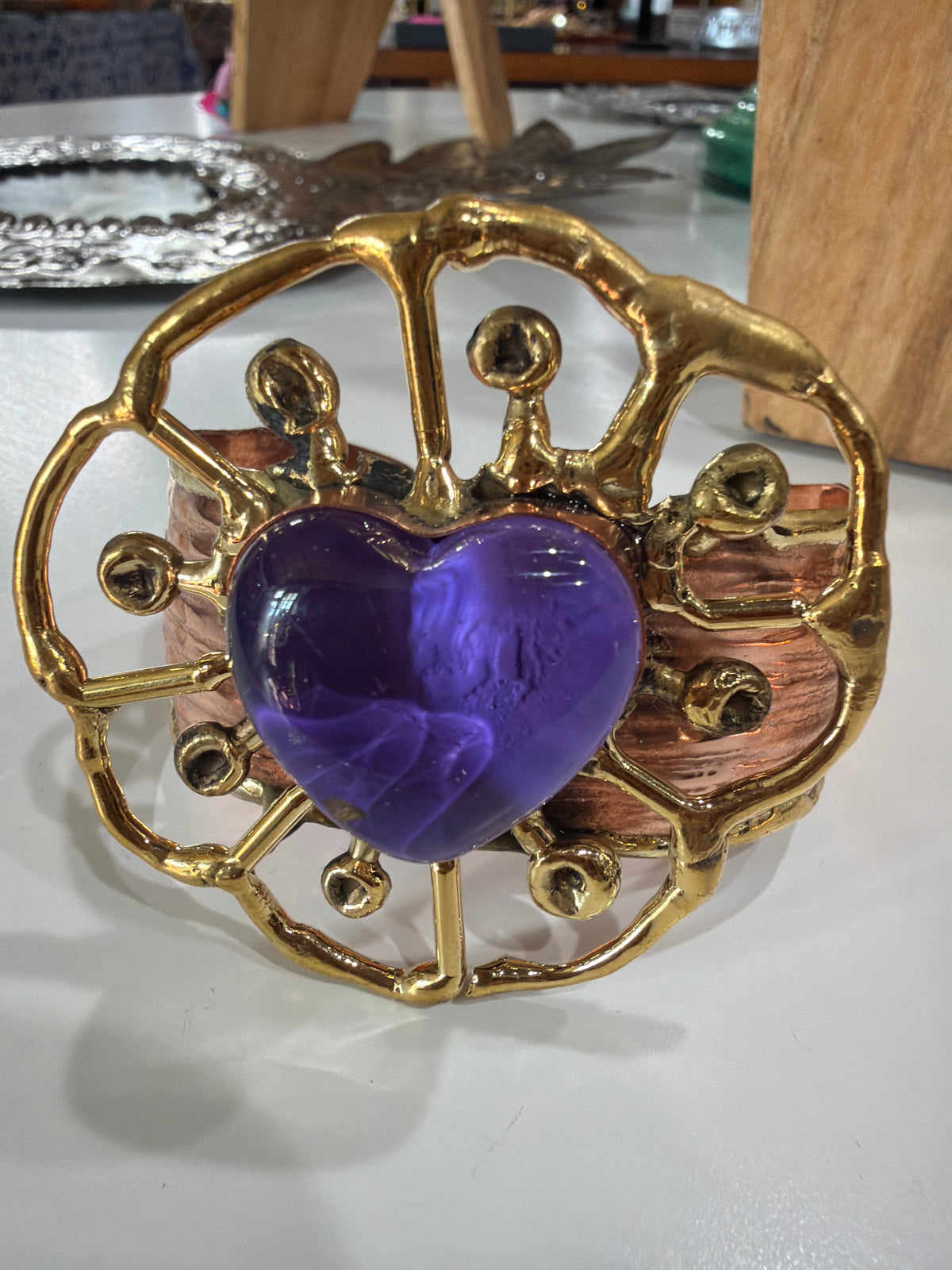 New Purple Sacred Heart Cuff
