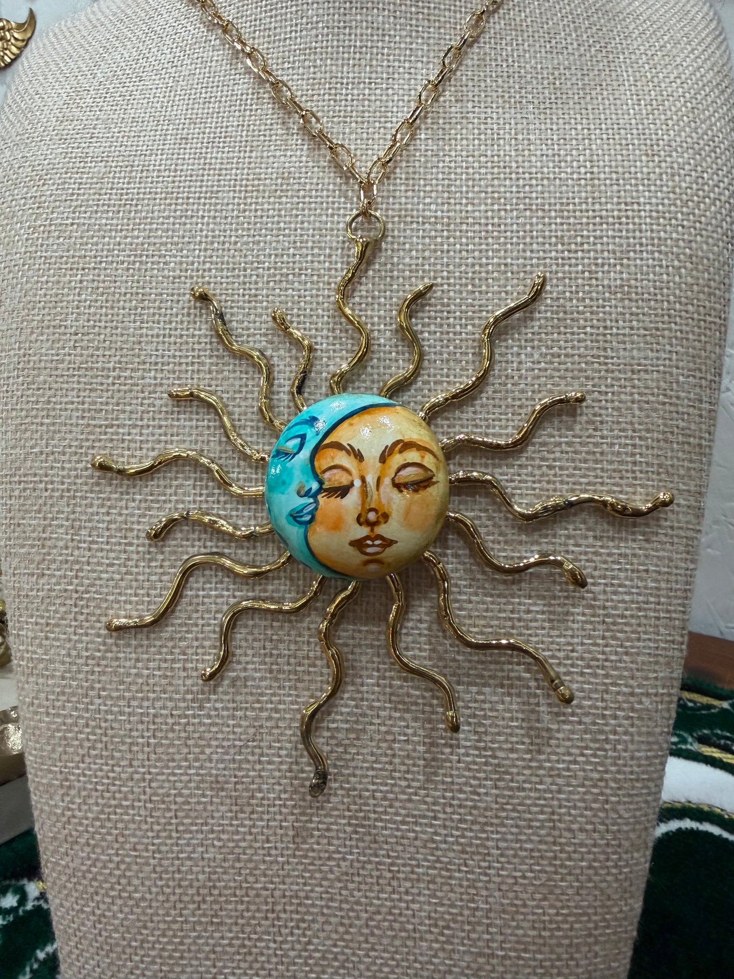 Sol - Hand Painted Necklace