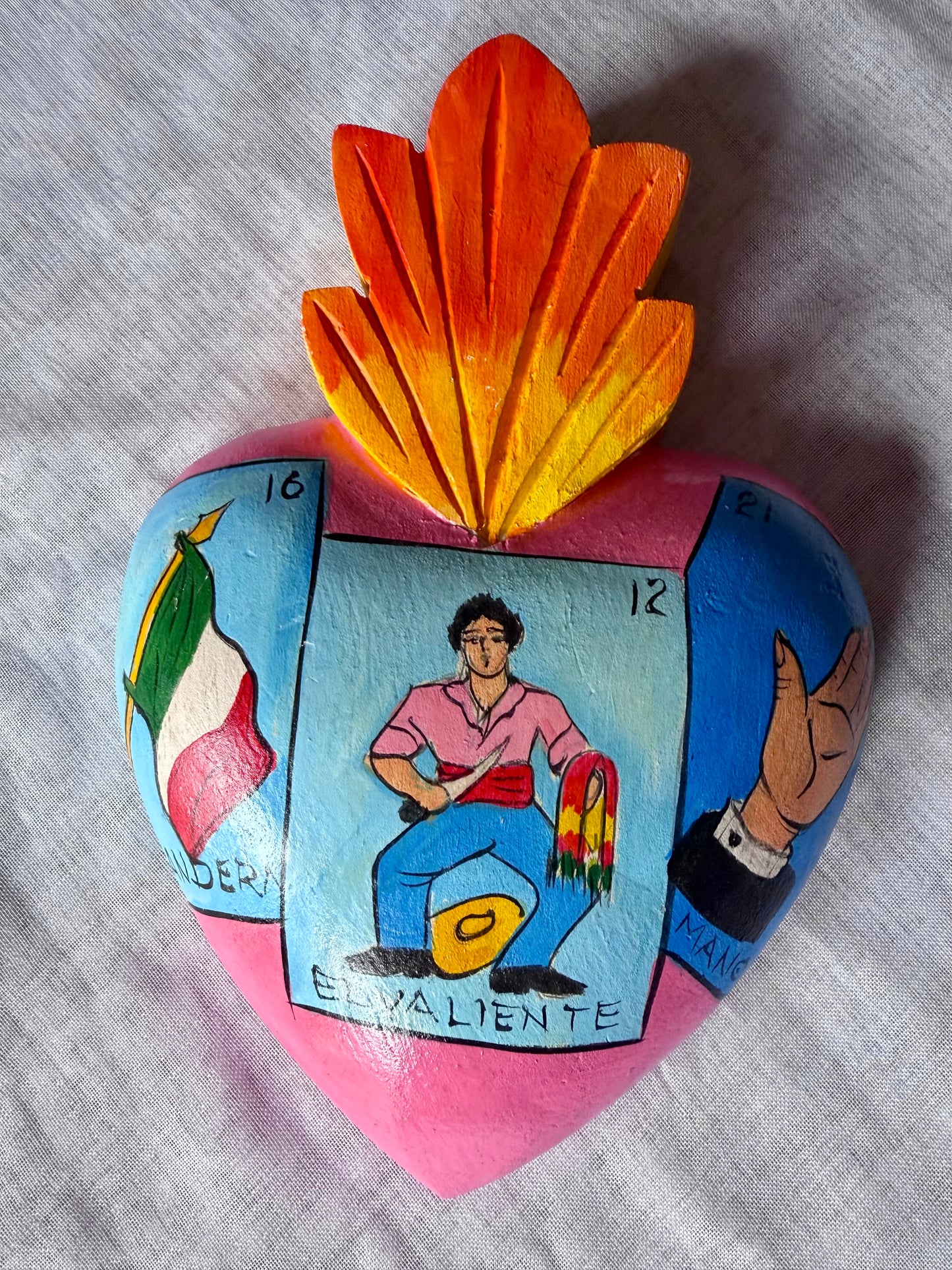 Loteria Corazón - Wood Heart