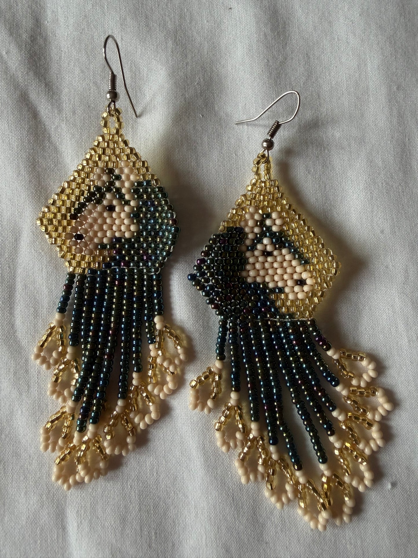 Horse Beaded Earrings