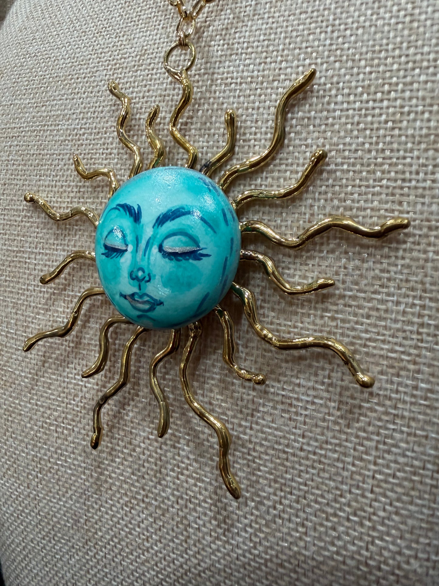 Sol - Hand Painted Necklace