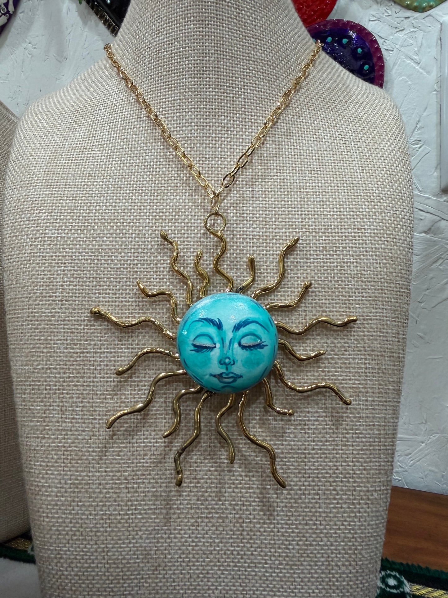Sol - Hand Painted Necklace
