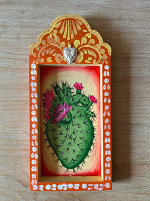 Retablo Sacred Heart Painting