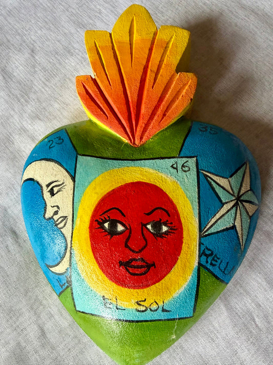 Loteria Corazón - Wood Heart
