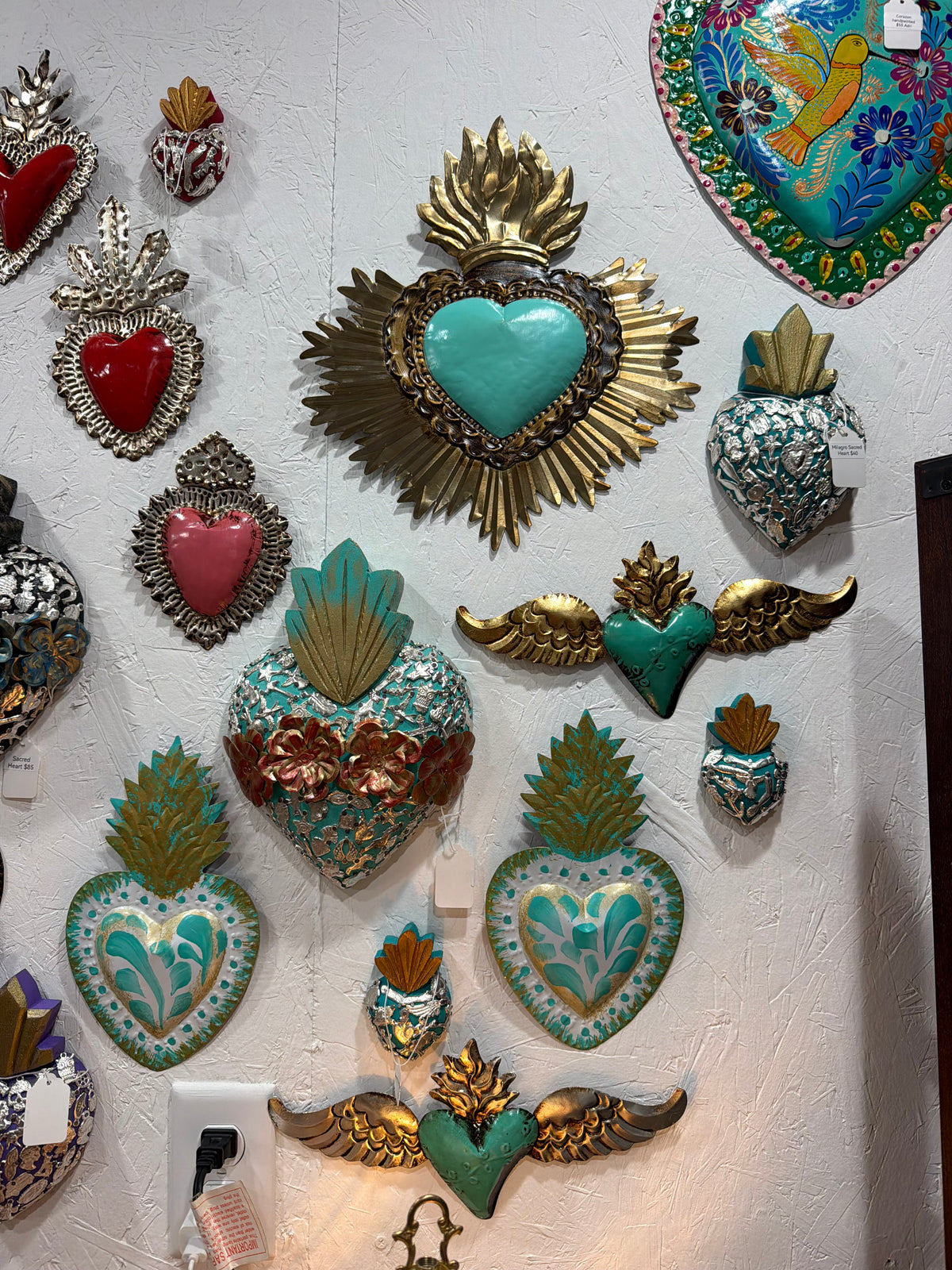 Silver leaf Glaze heart