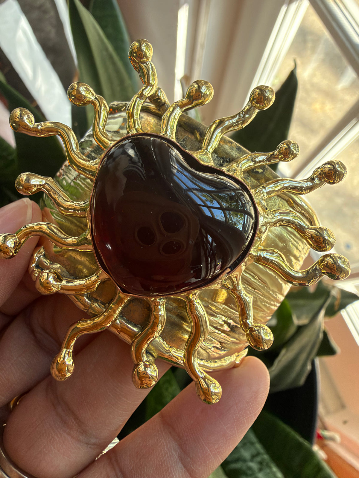 New Red Sacred Heart Sunburst Cuff