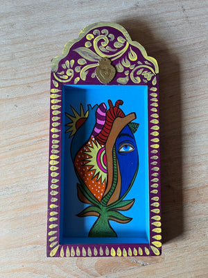 Retablo Sacred Heart Painting