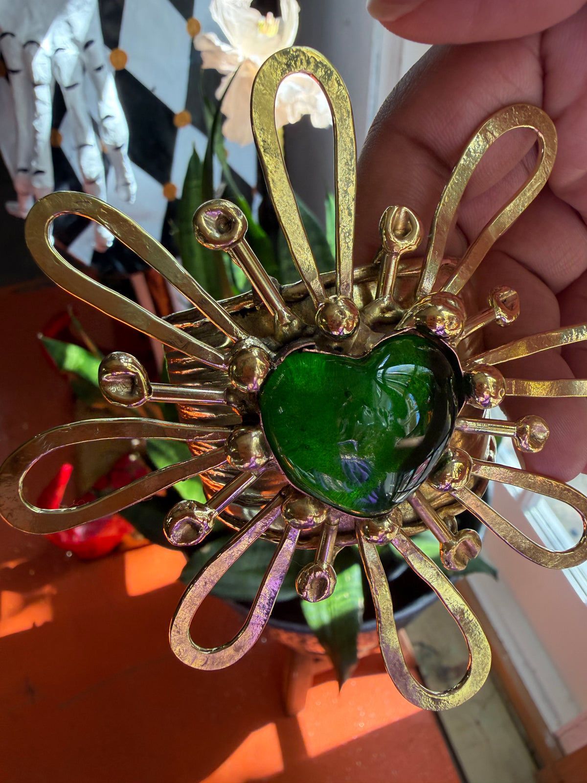 NEW Green Sacred Heart Flower Collection