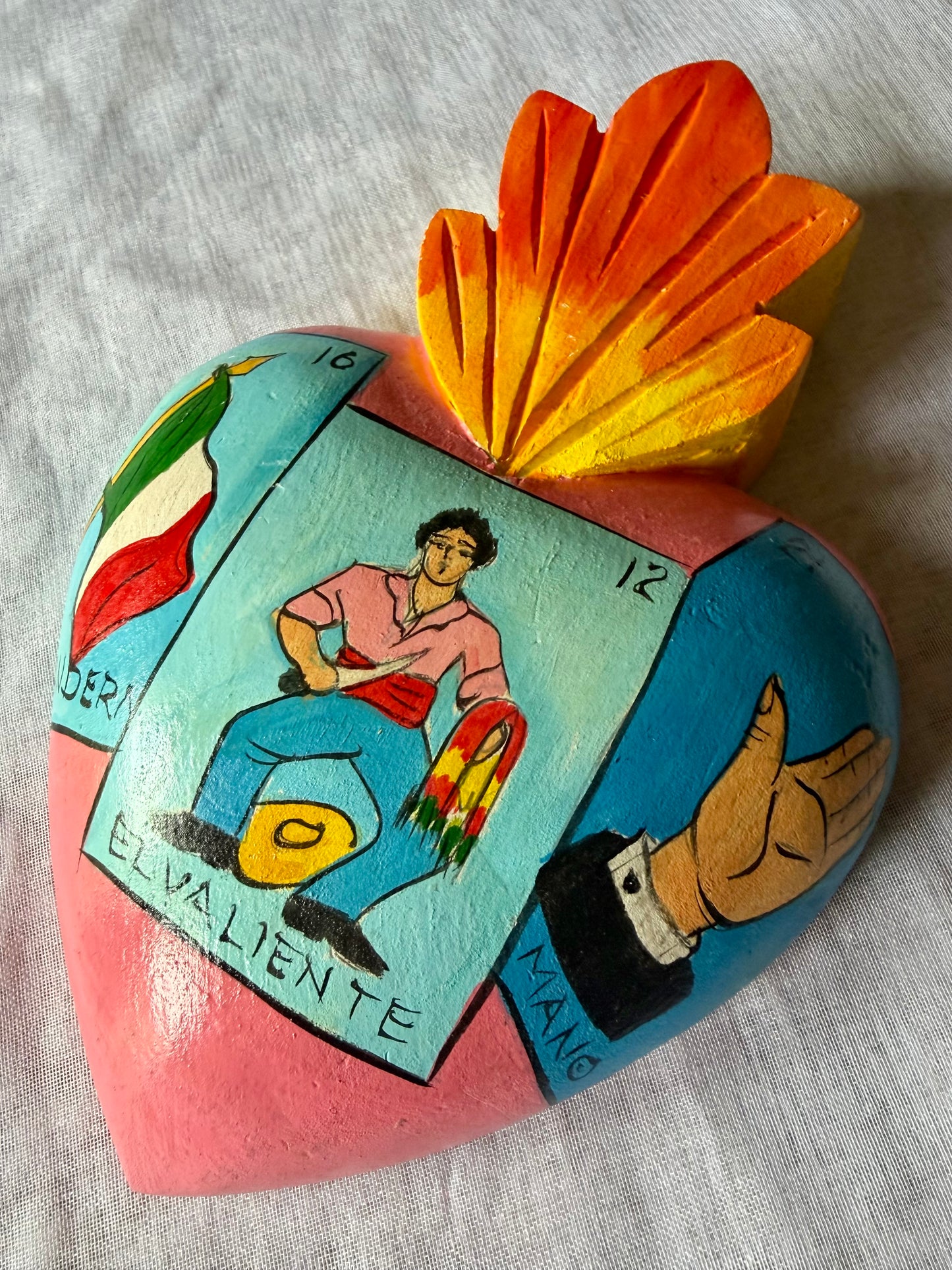 Loteria Corazón - Wood Heart