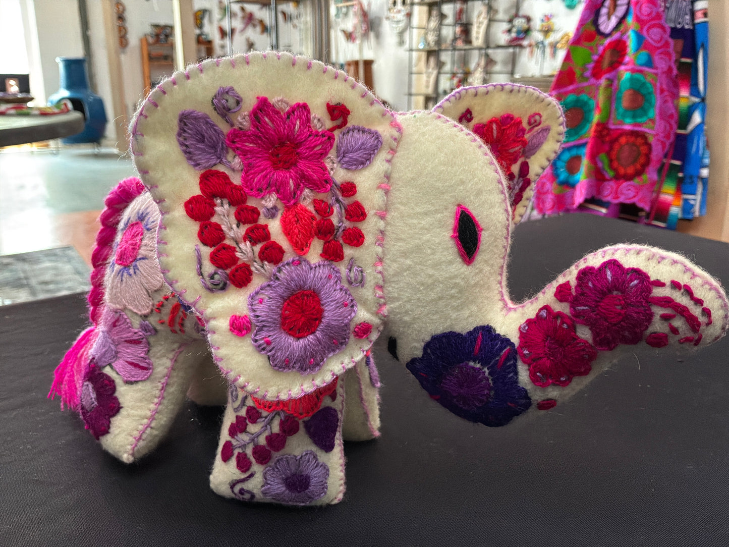 Embroidery Elephant Plushie