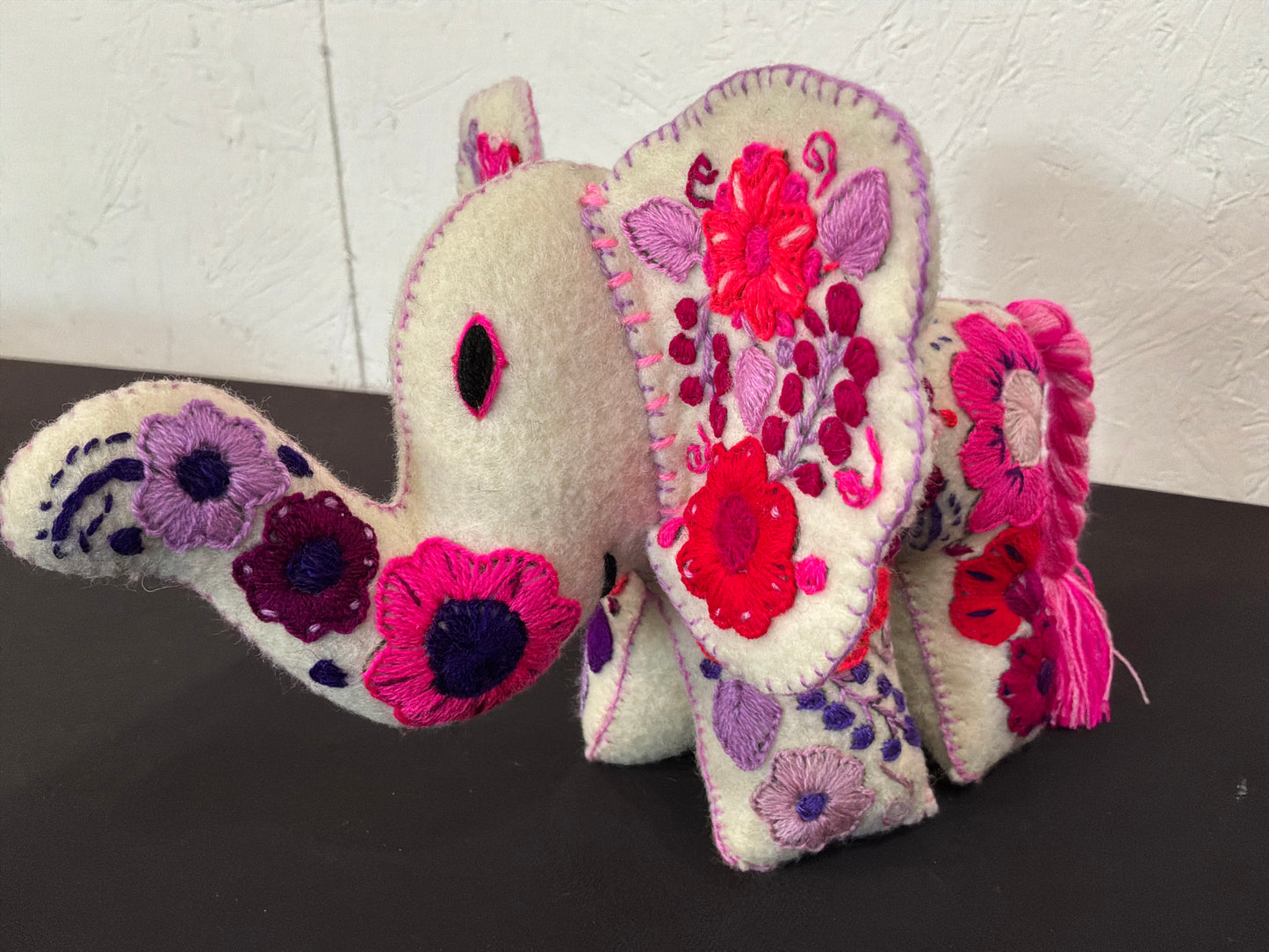Embroidery Elephant Plushie