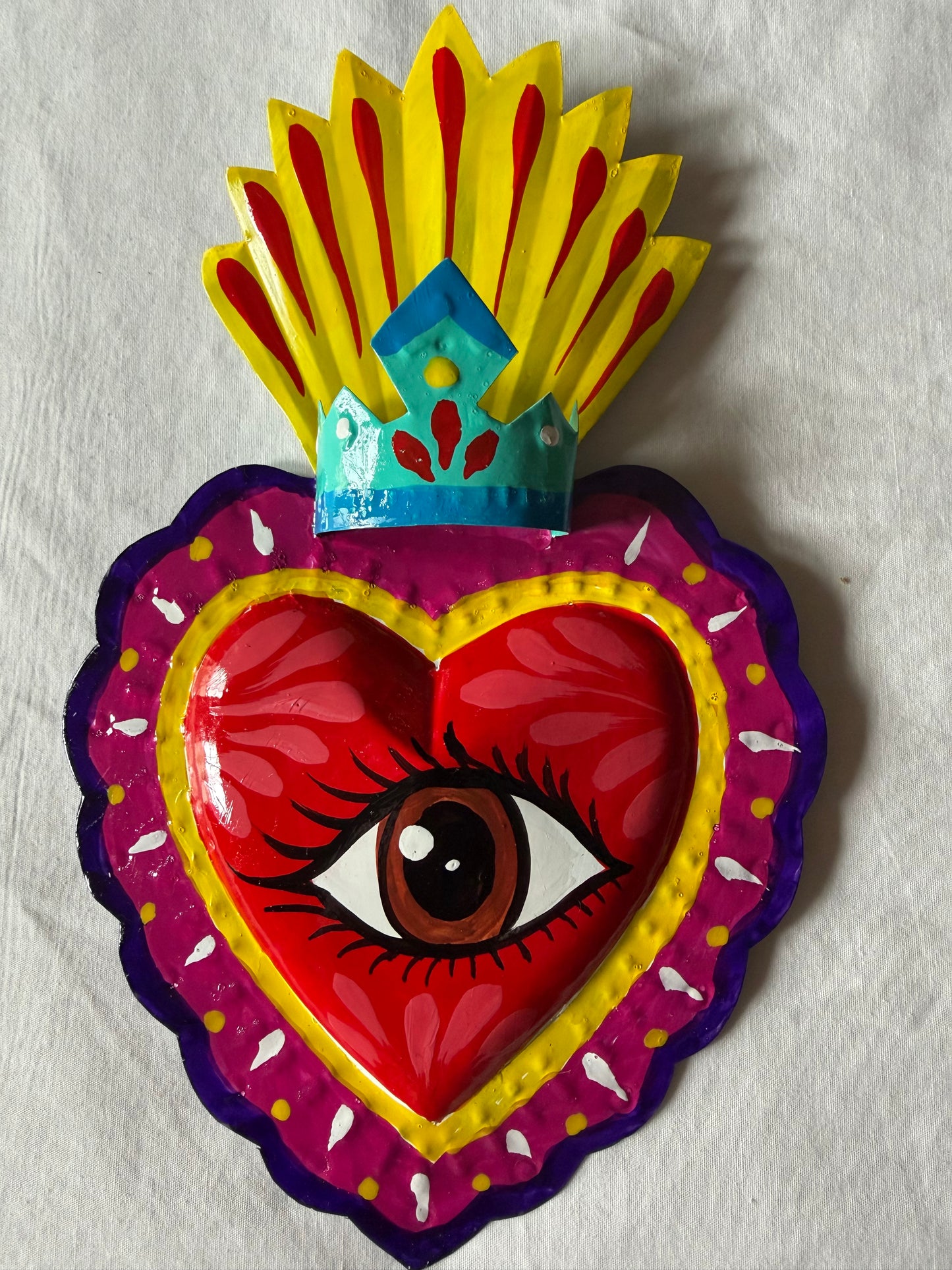 Ojo Colorful Sacred Hearts - Wall Decor