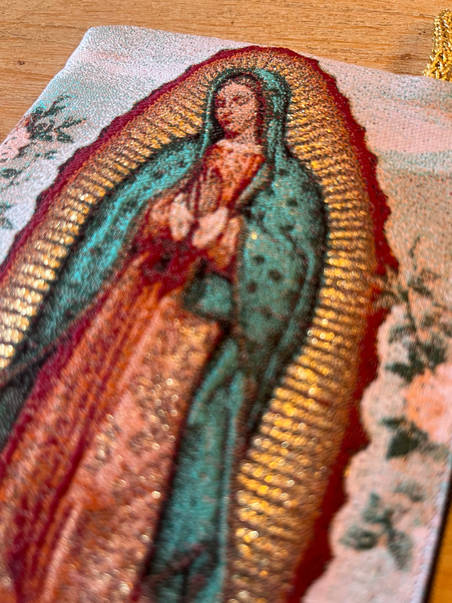 Our Lady of Guadalupe Rosary Pouch Bag