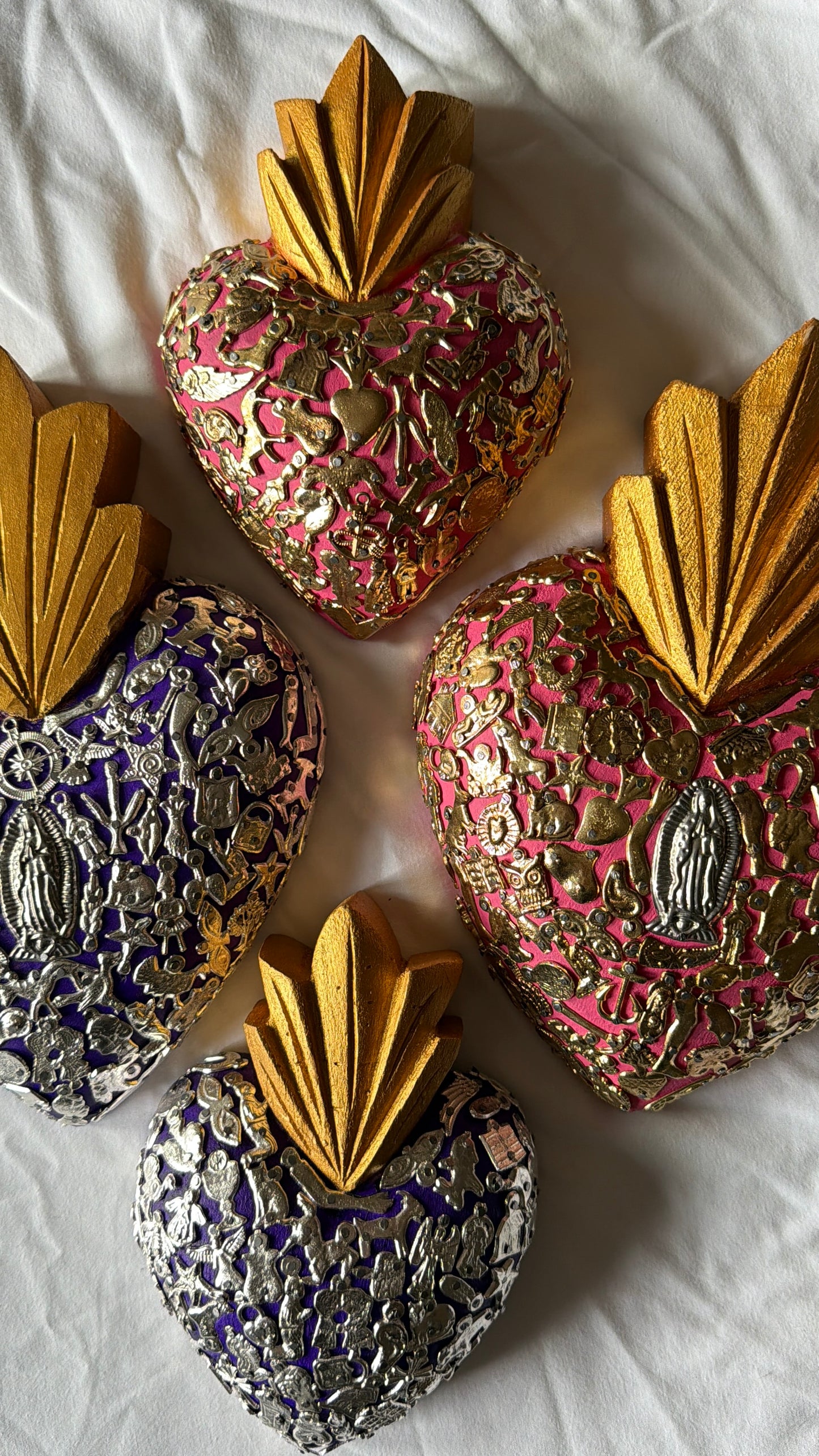 Milagro Sacred Heart - Handmade