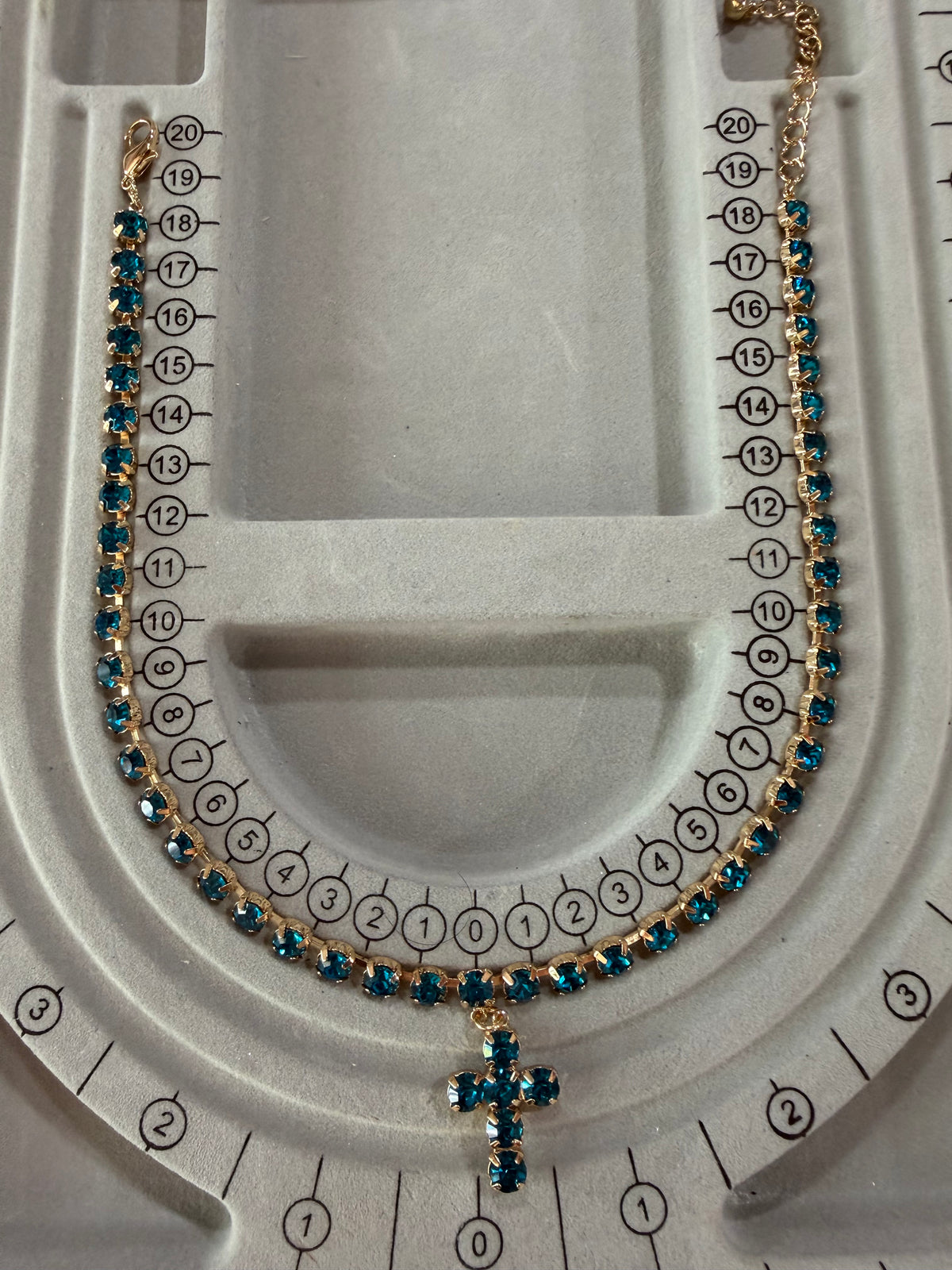 Bling Bling Blue Rosary