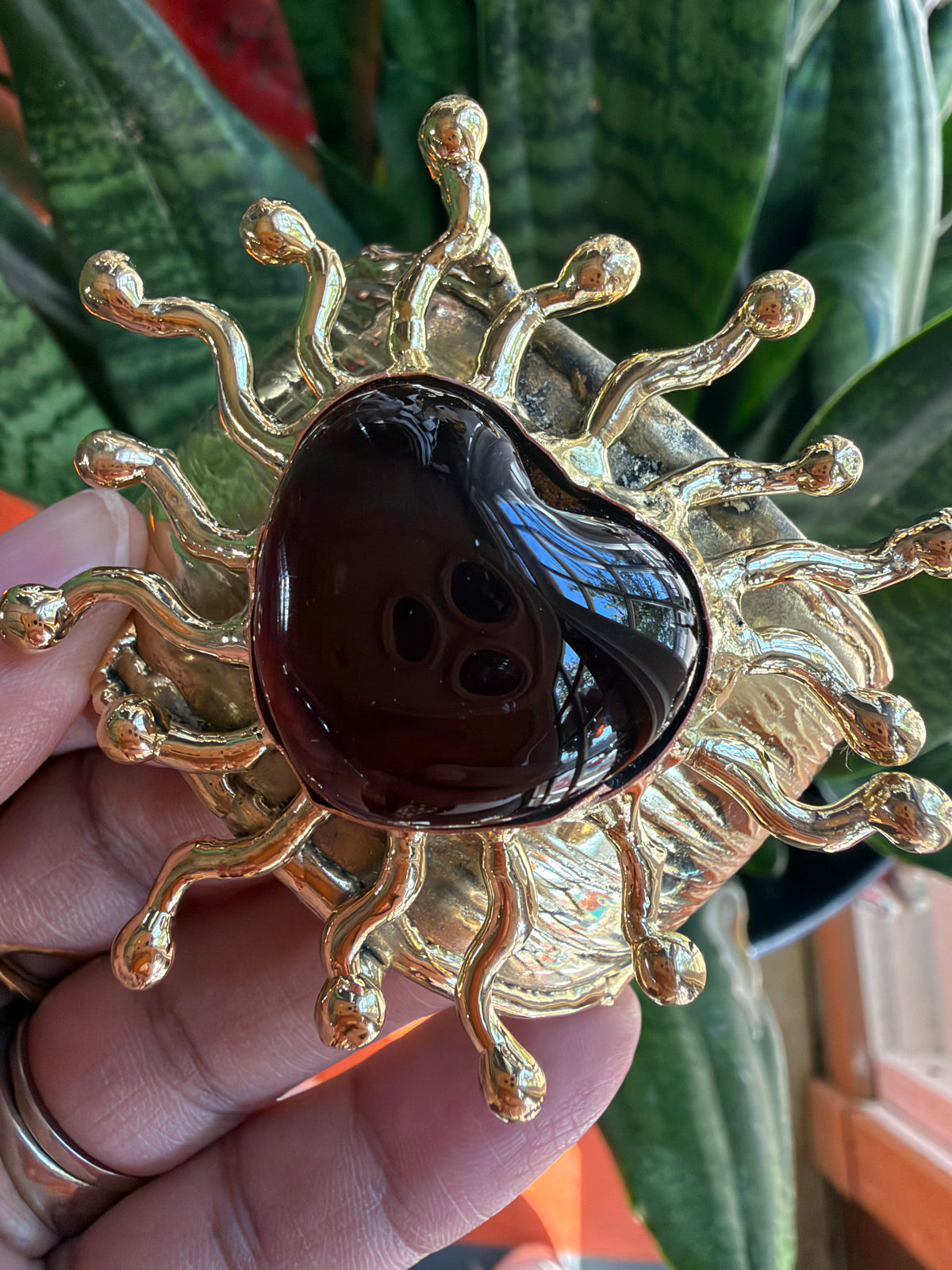 New Red Sacred Heart Sunburst Cuff