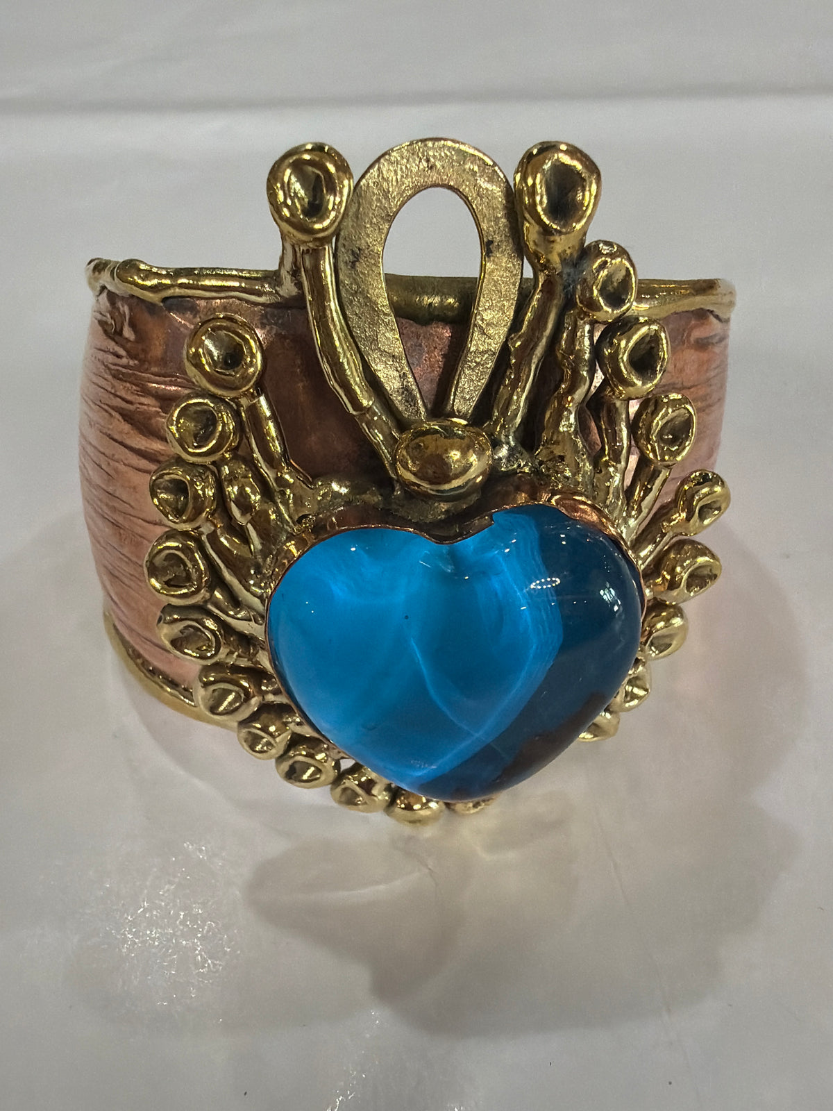 New Blue Sacred Heart Cuff and Ring Collection