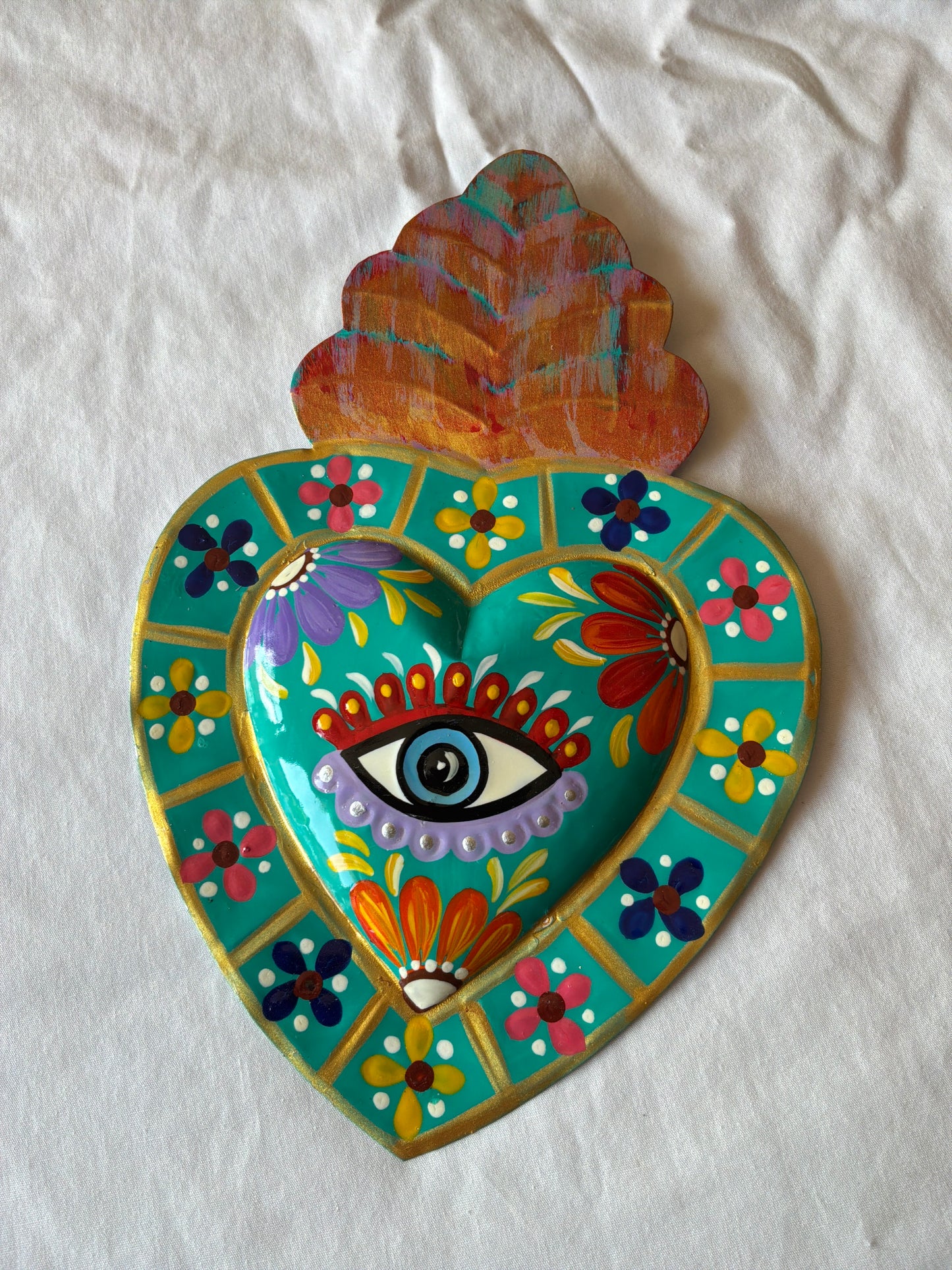 Sacred Heart Ojo Lámina