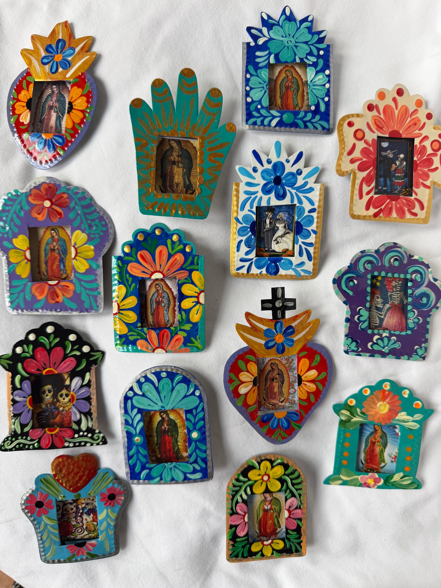 Nicho Shadowbox Magnets - Tin Hand-Painted