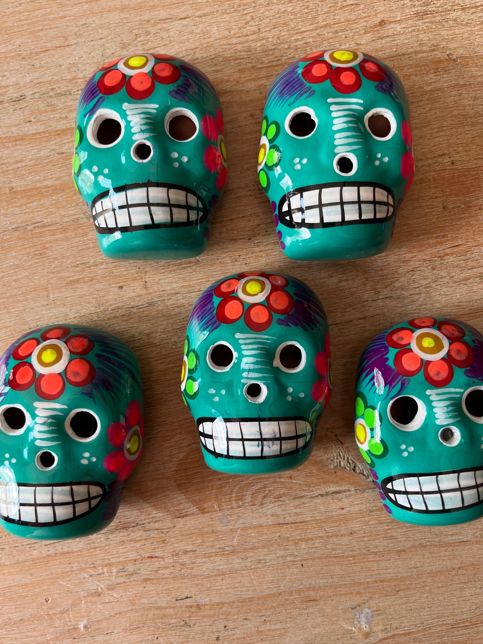 Calavera Ceramic Magnet Skulls