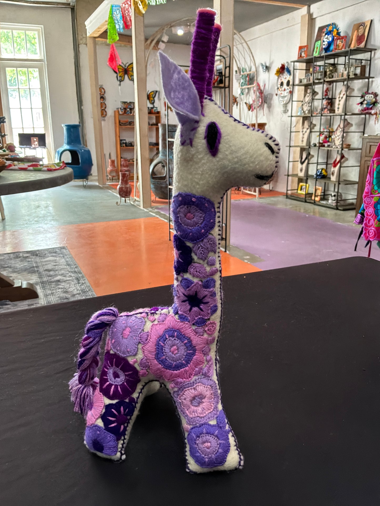 Embroidered Giraffe Plushie