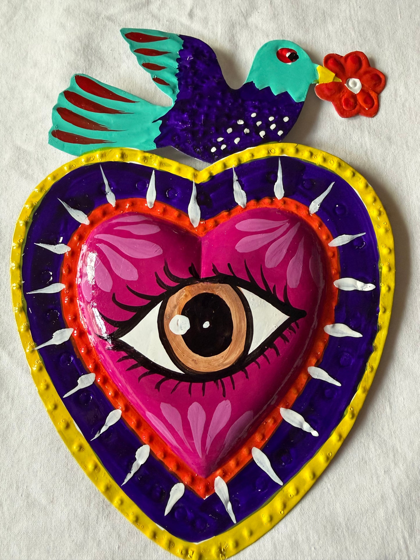 Ojo Colorful Sacred Hearts - Wall Decor