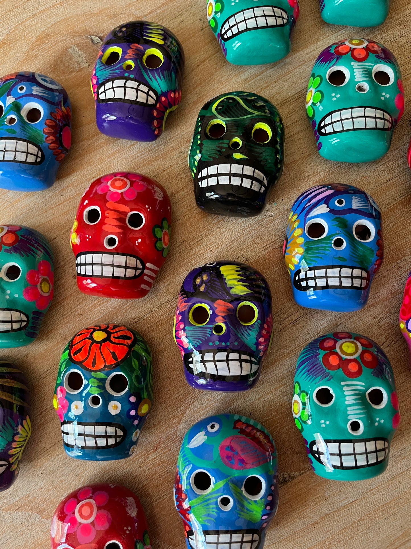 Calavera Ceramic Magnet Skulls