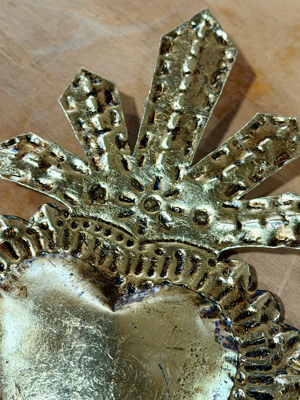 Silver leaf Glaze heart