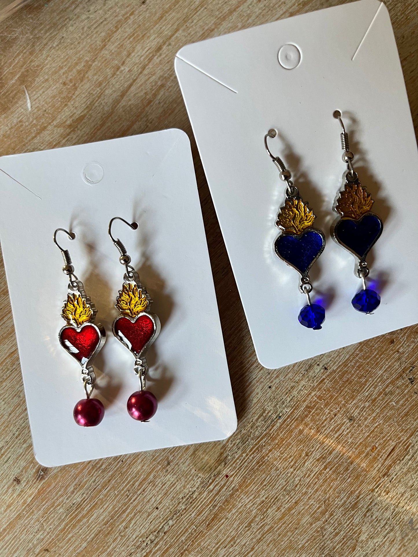 Folkorika Sacred Heart Earrings