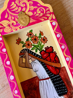 Retablo Sacred Heart Painting