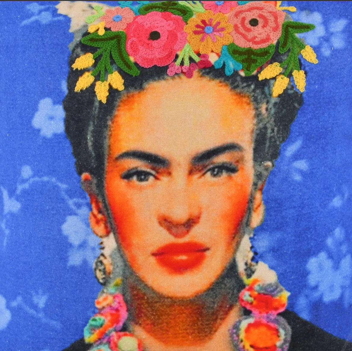 Frida Embroidery Pillow