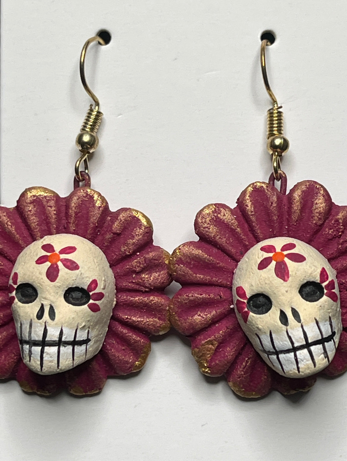 Calavera Flower Earrings